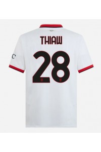 AC Milan Malick Thiaw #28 Voetbaltruitje Uit tenue 2024-25 Korte Mouw